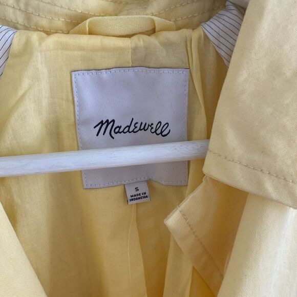 Madewell yellow trench coat - Picture 4 of 8